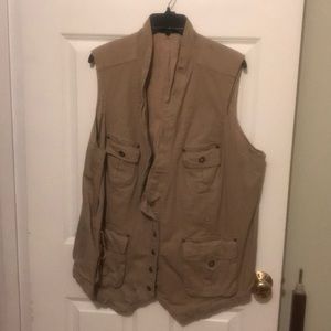 Fisherwoman style vest with 4 pocket